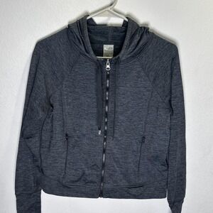 Champion Duo Dry Women's Size Small Full Zip Athletic Jacket Hoodie Thumb Holes